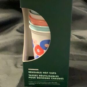 Starbucks reusable hot cups, a set of six